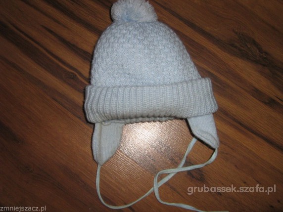 zimowa cieplutka czapka dla dziecka 3 do 9 mcy