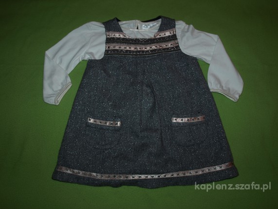 Sukienka plus bluzeczka 80 cm BABY BOUTIQUE