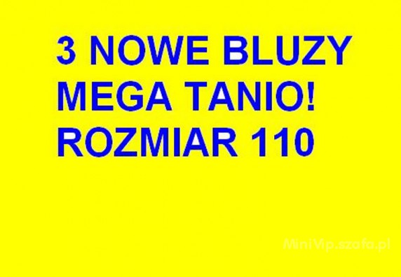 3 NOWE bluzy za cenę jednej MEGA OKAZJA