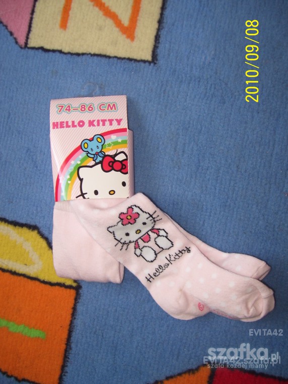 Nowe rajstopy z hello kitty rozm 74 do 86