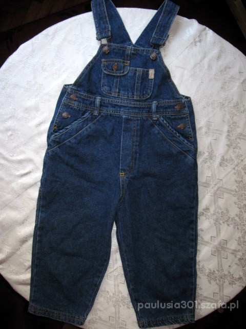 dzinsowe ogrodniczki na 2 do 3 lat