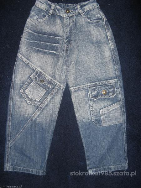 spodnie 122 nowe jeansowe