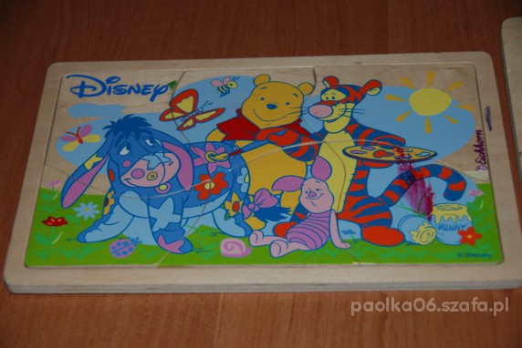 drewniane puzzle Kubuś Puchatek