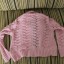 azurowy rozowy sweterek