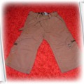 Brązowe spodnie z aplikacjami na 84 cm