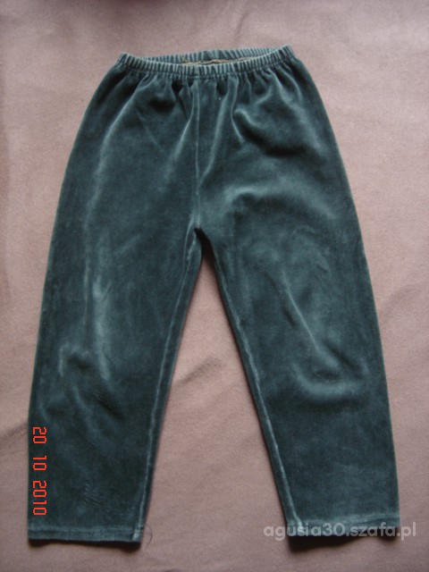 spodnie z welurku 92 98