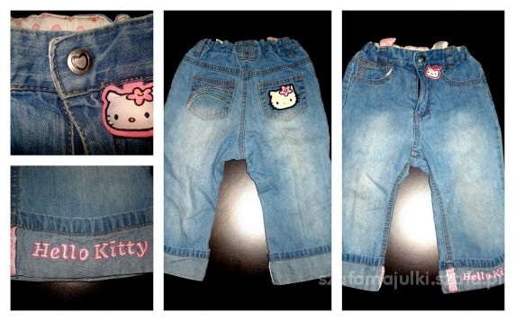 HELLO KITTY MODNE JEANSY