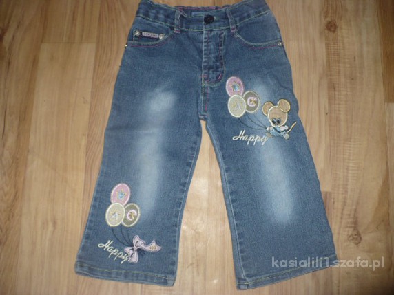 jeansy dla dziewczynki 15 24mce