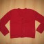 czerwony rozpinany sweterek r128