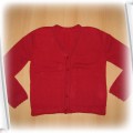 czerwony rozpinany sweterek r128