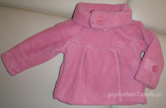 NEXT różowy polarwy płaszczyk CUDO roz 86