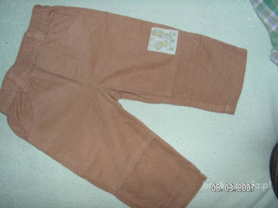 Spodnie sztruksowe r 70