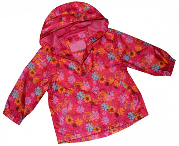 TU kwiatowa kurteczka przeciwdeszczowa 86 92 cm