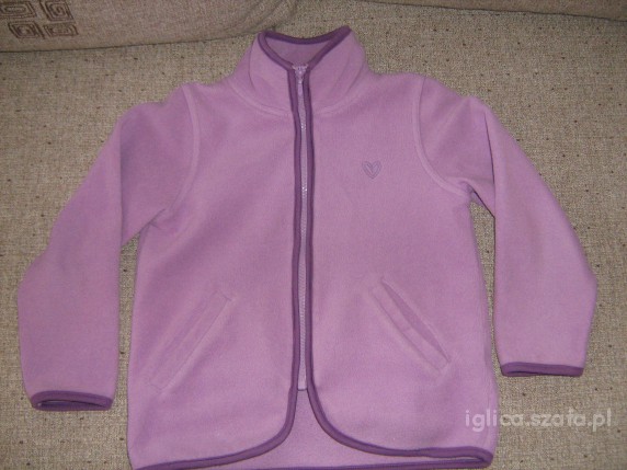 fioletowa bluza polar 110 116