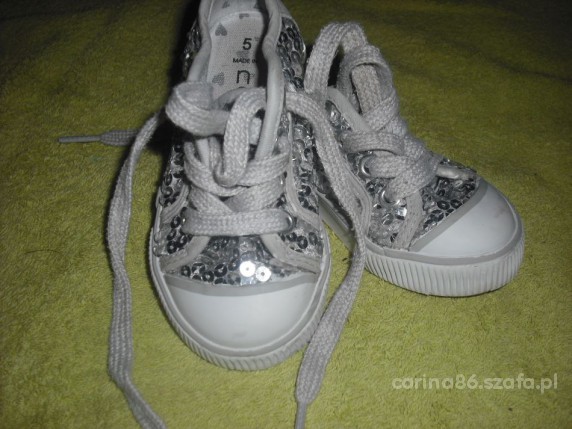 trampki srebrne next