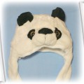 Nowa puchata ciepla czapka panda