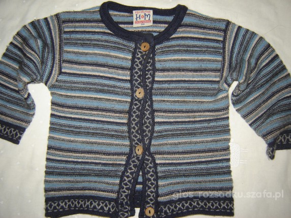 HandM Etno sweterek dla chłopca 86