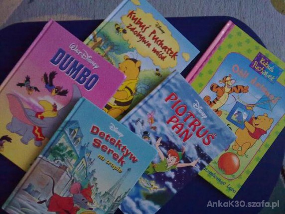 Książeczki Disney różne 5 sztuk Kubuś Puchatek itp