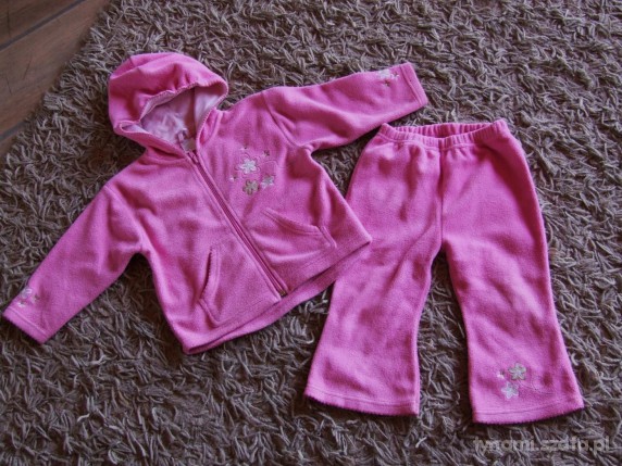 Polarowy rózowy dres 86