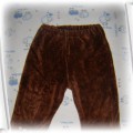 Spodnie welurkowe 6 do 9 mies