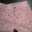 HandM spodnie rózowe w kwiatuszki r 86