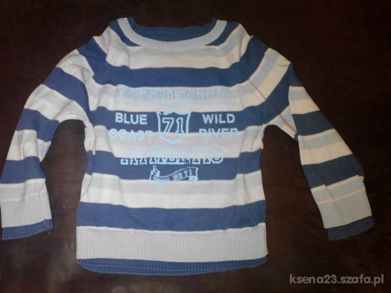 Błękitny sweterek 2 latka