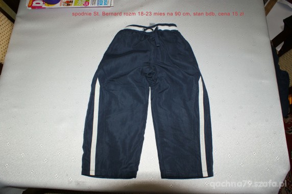 rozm 90 cm SPODNIE DRESOWE
