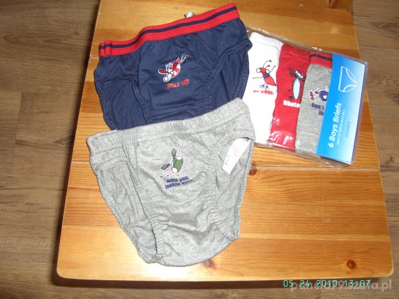 6 par slipów 110 cm