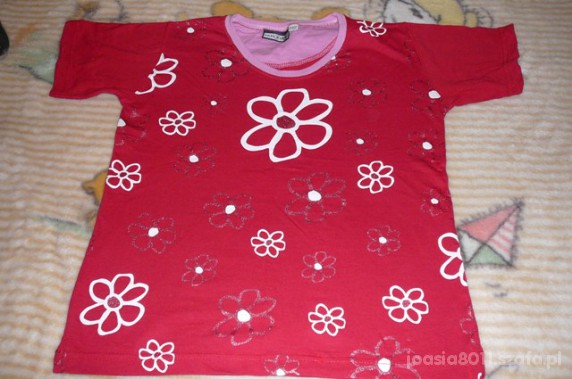 T shirt z nadrukiem 152 do158
