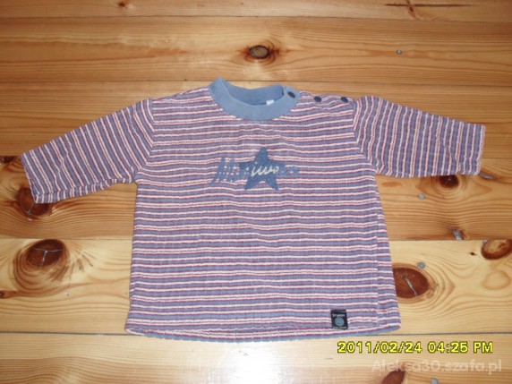 Sweterek w paseczki rozmiar 86