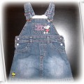 HandM SNOOPY ogrodniczka jeansowa r80 86