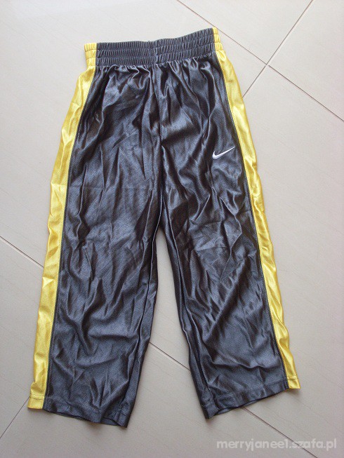 spodnie NIKE z Anglii NOWE szaro żółte długie