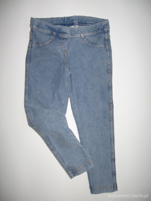 NOWE ZARA NIEBIESKIE GETRY JEANS