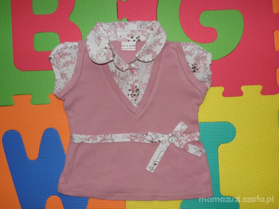 roz 80 NEXT BLUZECZKA Z KAMIZELKĄ