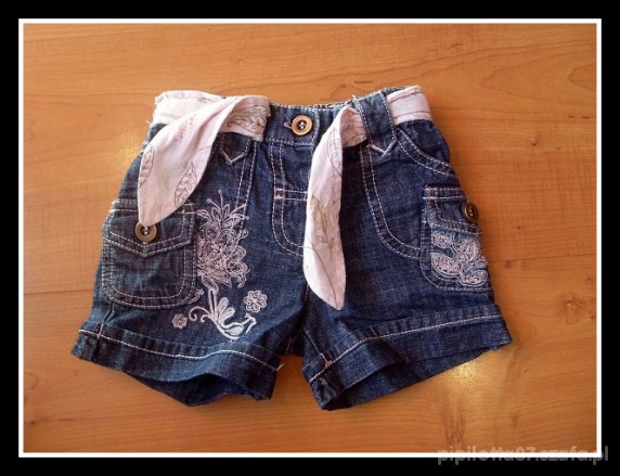 MATALAN śliczne szorty HAFTY cudoo roz 74