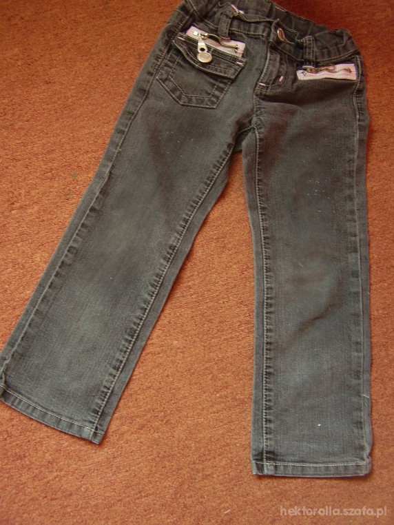 KAPPAHL 104 rurki jeansowe grafitowe z brokatem