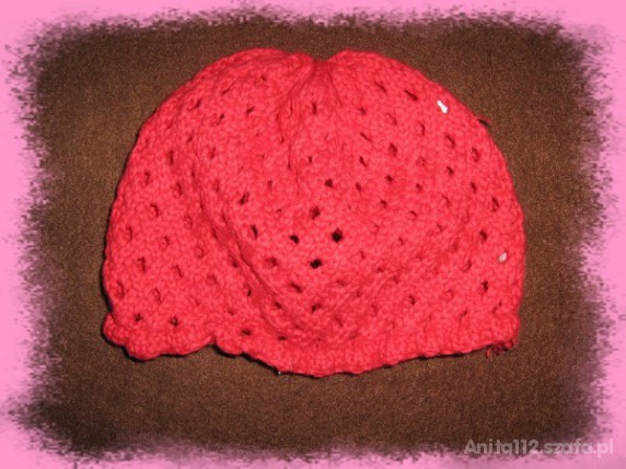 Czapeczka wiosenna 6 do 9 mcy