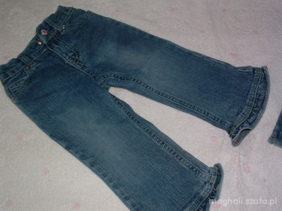 Ciemne jeansy r80