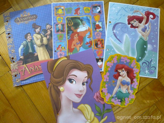 Disney Księżniczki karteczki do segregatora 5 szt