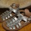 Srebrne sandalki r23