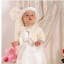 Sukienka bolerko kapelusik KRASNAL na chrzest 74