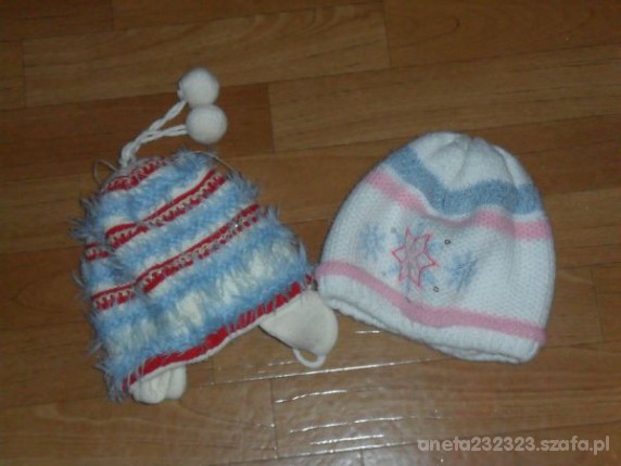 2 czapeczki na zimę