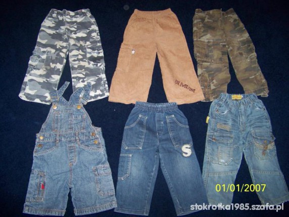 spodnie zestaw 98