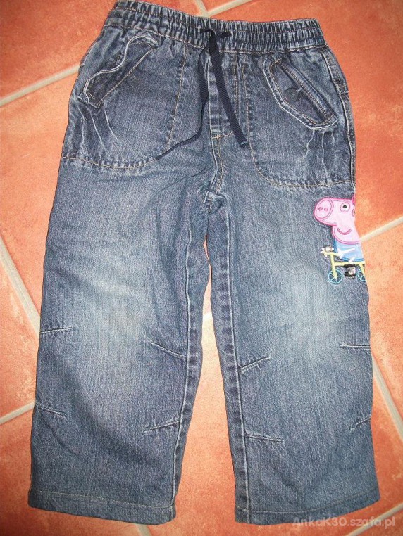 NEXT spodnie jeansowe z Peppa r 110