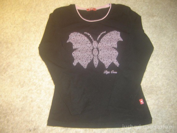 bluzeczka z motylkiem dla starszej dziewczynki