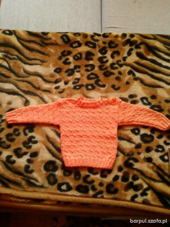 pomarańczowy sweterek