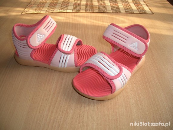 różowe sandałki adidas 26