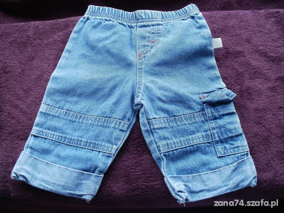 Bojówki jeansy 62 cm 0 3 m ce