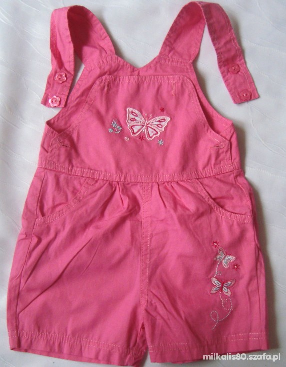 Krótkie spodenki ogrodniczki roz 74