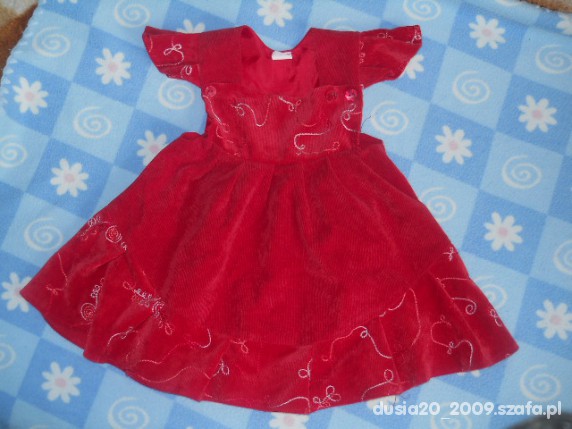 czerwona cudna MODNA CÓRCIA 12 24 mies